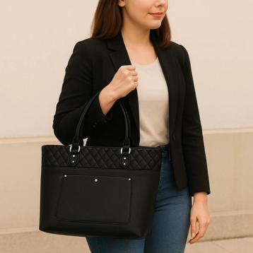 Mihella Elegance Tote Bag – Luxe Gewatteerde Damestas- Zwart beschikbaar voor biedingen