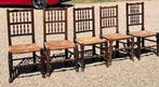 19e eeuwse stoelen ,spijltjes en rietgedekt, Ophalen