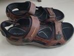 Bruine leren sandalen maat 43 - Comfortabel, Sandalen, Ecco, Bruin, Ophalen of Verzenden