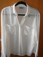 Fijne witte crèpe blouse valt als 42 (Canda) z.g.a.n., Maat 42/44 (L), Ophalen of Verzenden, Wit, Zo goed als nieuw