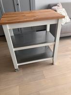 Ikea Stenstorp Keukentrolley/roltafel, Huis en Inrichting, Ophalen, Gebruikt, Wit, 50 tot 100 cm