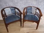 Stoelen in spijkerstof, Huis en Inrichting, Ophalen, Gebruikt, Twee, Blauw