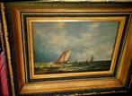 V D SALM ZEEGEZICHT MARITIEM HOLLANDS ANTIEK  EIKENPANEEL, Antiek en Kunst, Kunst | Schilderijen | Klassiek, Ophalen