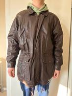 Leren heren jas bruin, Kleding | Heren, Ophalen of Verzenden, Zo goed als nieuw, Maat 52/54 (L), Bruin