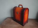 LEUKE OUDE BROCANTE HOUTEN WIJNKOFFER, Huis en Inrichting, Woonaccessoires | Wijnrekken, Gebruikt, Ophalen of Verzenden, Minder dan 5 flessen