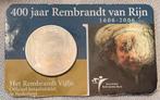 Zilveren vijfje Rembrandt van Rijn 2006 in coincard, Zilver, Euro's, Ophalen of Verzenden, Losse munt