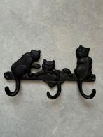 Leuke wandkapstok vsn gietijzer met katten, Wandkapstok, Gebruikt, Ophalen of Verzenden, Minder dan 100 cm