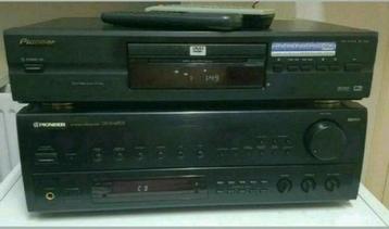 Pioneer stereo set sx-304rds receiver + cd dvd speler dv-343 beschikbaar voor biedingen