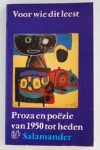 Voor wie dit leest - Proza en poëzie 1950 - 1971, Verzenden, Zo goed als nieuw