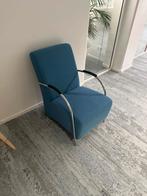 Blauwe Fauteuil van Woood, Ophalen, Gebruikt, Blauw, Stof