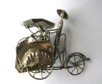 Riksja riksha bedjak miniatuur filigrain yogya verzilverd, Antiek en Kunst, Verzenden