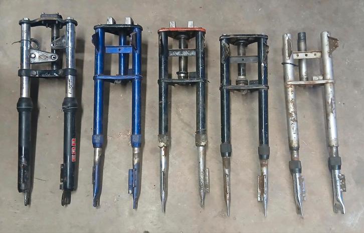 5 puch voorvorken, Fietsen en Brommers, Brommeronderdelen | Puch, Gebruikt, Overige typen, Ophalen of Verzenden