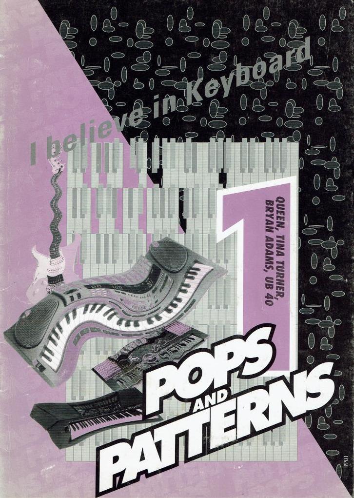 I believe in keyboard - POPS AND PATTERNS, Muziek en Instrumenten, Bladmuziek, Zo goed als nieuw, Les of Cursus, Populair, Keyboard