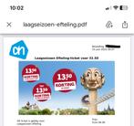 Efteling kaartje, Eén persoon, Ticket of Toegangskaart