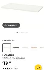 I K E A Lagkapten tafelblad met poten Vika Adils, Ophalen, Zo goed als nieuw