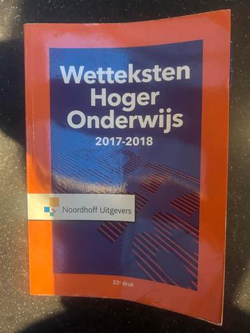 Wetteksten Hoger Onderwijs 2017-2018 beschikbaar voor biedingen