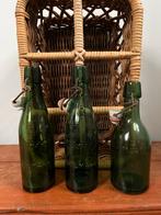 3 vintage bierflesjes met beugel, Antiek en Kunst, Antiek | Glas en Kristal, Ophalen of Verzenden