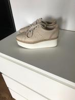 Plateau sneaker beige leer March 23 maat 39, Beige, Ophalen of Verzenden, Zo goed als nieuw, Sneakers of Gympen