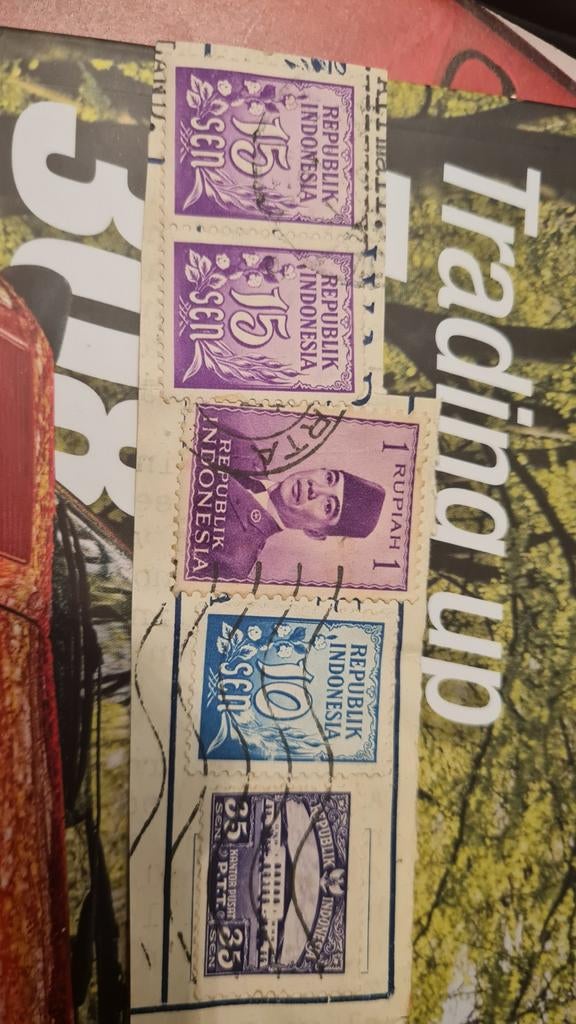 Indonesië Postzegels 1950-1970, 5 stuks, Ophalen of Verzenden, Gestempeld