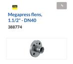 Viega Megapress flens, 1.1/2" - DN40, Ophalen of Verzenden, Nieuw