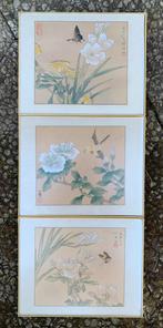 Vintage Chinese Silk schilderijen, Antiek en Kunst, Kunst | Niet-Westerse kunst, Ophalen of Verzenden