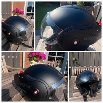 Roof Boxer mat zwarte helm  s incl nieuw smoke vizier  beschikbaar voor biedingen