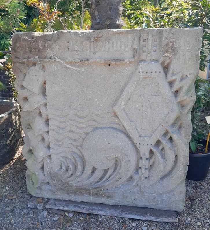 natuursteen plaquette  decoratiesteen, Tuin en Terras, Tuinbeelden, Gebruikt, Abstract beeld, Steen, Ophalen