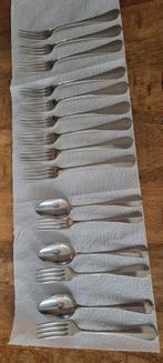 Antiek Christofle 21 delig Bestek verzilverd baguette vorken, Ophalen of Verzenden