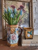 FRANSE barbotinekan bloem/libelle Toen was geluk, Ophalen of Verzenden