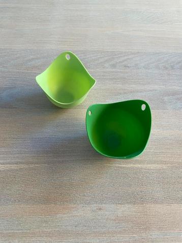 Eierpochering Cups - Groen - 2 stuks beschikbaar voor biedingen
