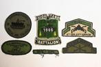 US army patch lot tank en mortier embleem amerika armor, Verzamelen, Ophalen of Verzenden, Landmacht, Amerika, Embleem of Badge