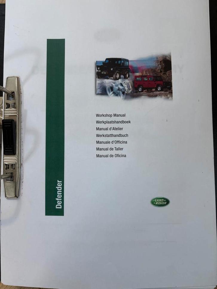 Werkplaatshandboek Land Rover Defender 1999-2002, Auto diversen, Handleidingen en Instructieboekjes, Ophalen of Verzenden