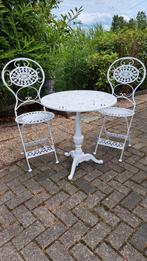 Brocante Bistro set, Tuin en Terras, Tuinsets en Loungesets, Ophalen, Zo goed als nieuw, Overige materialen, 2 zitplaatsen