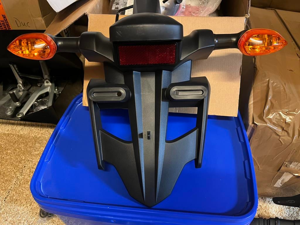 Yamaha YZF-R1'07-'08 achterspatbord + kentekenplaathouder, Ophalen of Verzenden, Gebruikt