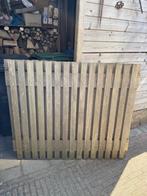 3 hardhouten schuttingdelen, Ophalen of Verzenden, 3 tot 6 meter, Hout, 1 tot 2 meter