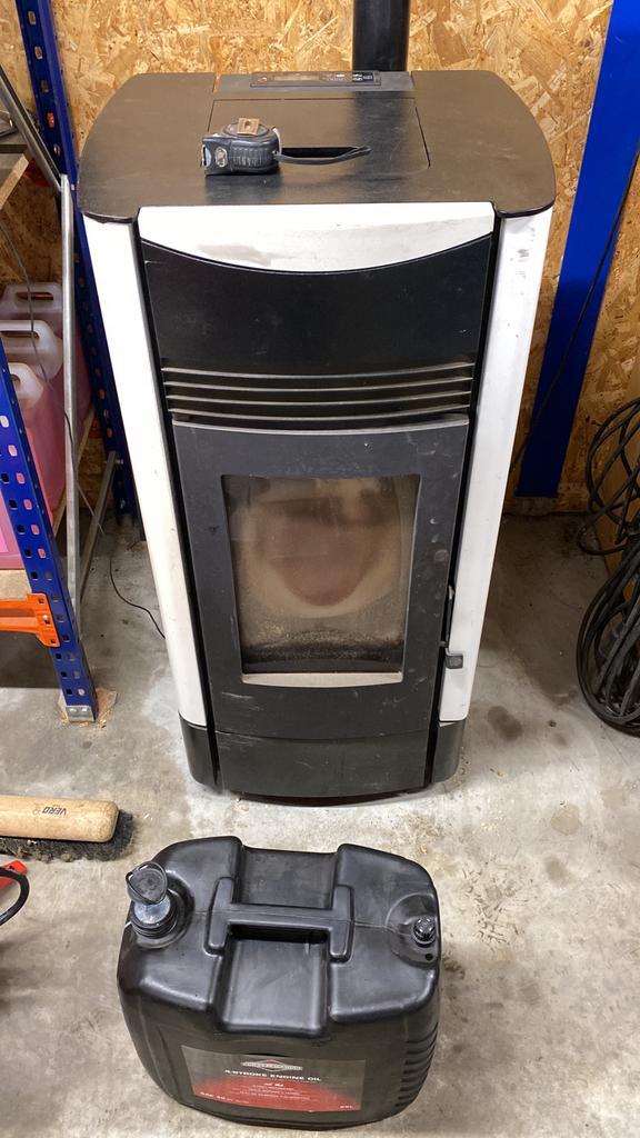 Justfire pelletkachel te koop, foutcode E7!, Huis en Inrichting, Kachels, Gebruikt, Vrijstaand, Pelletkachel, Overige brandstoffen