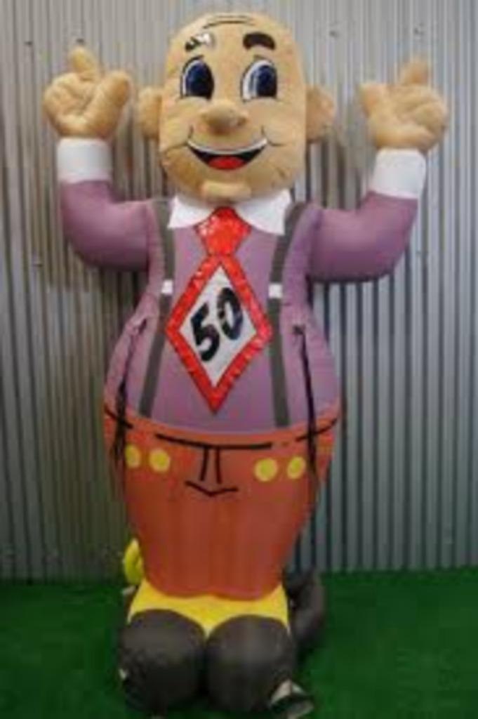 Abraham Feest opblaasfiguur te huur / huren, 2,5m hoog, Hobby en Vrije tijd, Feestartikelen | Verhuur, Nieuw, Abraham of Sarah