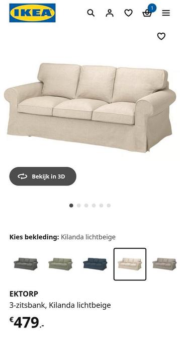 Ektrop 3 zitsbank ikea - afbeelding 10