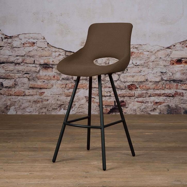 *ACTIE* Moderne Barstoel Barkruk Campo Teddy Stof (32), Huis en Inrichting, Barkrukken, Nieuw, 60 tot 90 cm, 5 krukken of meer