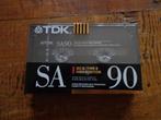 Tdk sa90 high position cassetteband nieuw in seal, Ophalen of Verzenden, Onbespeeld, 1 bandje, Nieuw in verpakking