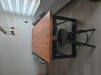 Mango hout eettafel met 6 stoelen, Ophalen of Verzenden, Zo goed als nieuw