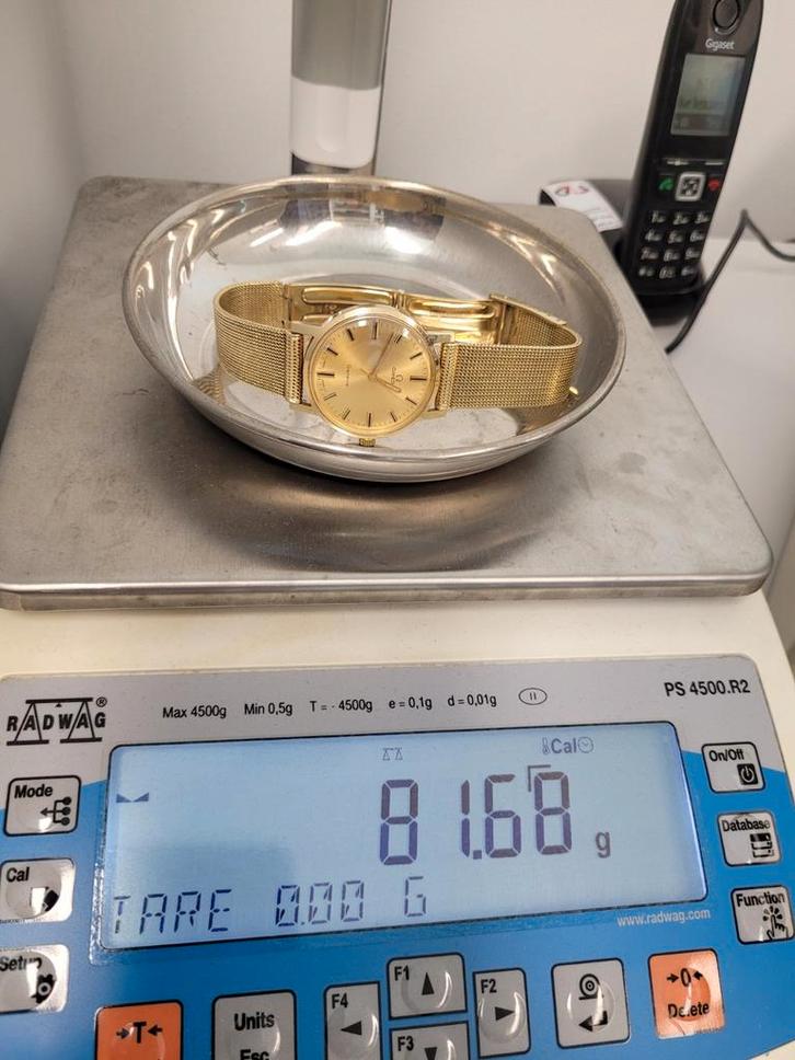 Omega 14k Gouden Horloge Automaat - 81.68 gram, Sieraden, Tassen en Uiterlijk, Horloges | Heren, Zo goed als nieuw, Omega, Goud