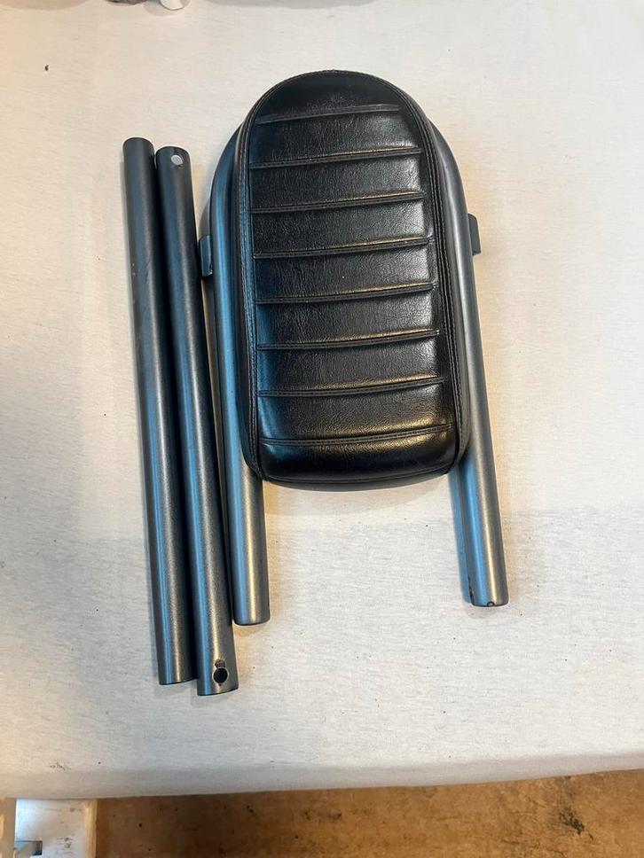 Vintage Motorfiets Zadel met Frame, Motoren, Onderdelen | Overige, Gebruikt, Ophalen of Verzenden