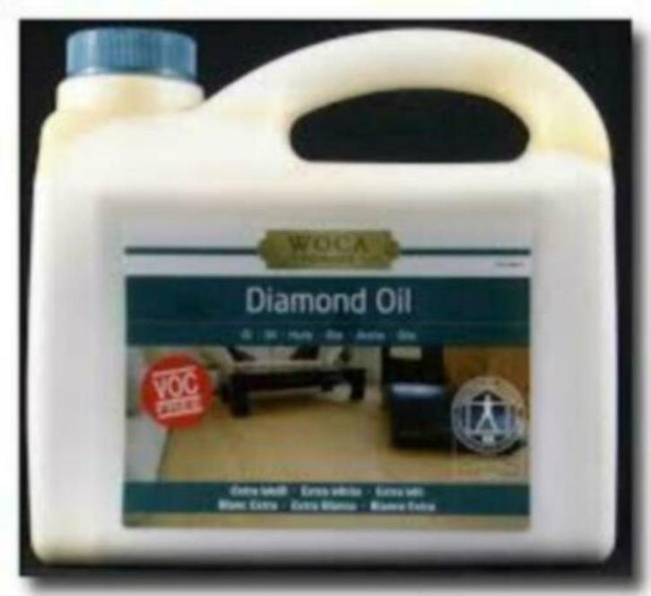 partij €1150,— 4x WOCA Diamond Olie Extra Wit 2.5 Liter, Doe-het-zelf en Verbouw, Schildersmaterialen, Nieuw, Overige typen, Ophalen of Verzenden