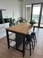 IKEA VADHOLMA Kookeiland met Krukken, Ophalen, Zwart, Overige typen, Zo goed als nieuw