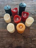 9x stomp kaars led Hema Blokker Bol geel groen rood wit, Ophalen of Verzenden, Zo goed als nieuw, Rood