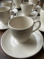 Wedgwood Windsor 9 kop en schotels ecru, Huis en Inrichting, Ophalen, Zo goed als nieuw, Wedgwood, Kop(pen) en/of Schotel(s)