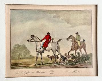 Prent naar Vernet jacht paarden ruiters  beschikbaar voor biedingen