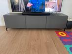 Ikea besta tv meubel 5 maanden oud grijs op pootjes, Ophalen, 150 tot 200 cm, Nieuw, Minder dan 100 cm