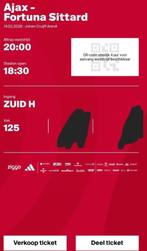 Ajax Fortuna Sittard f side 1 kaartje, Tickets en Kaartjes, Sport | Voetbal, Losse kaart, Eén persoon, Februari